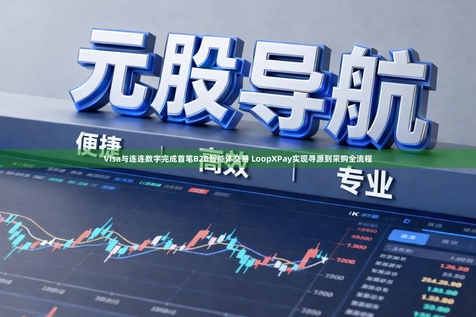 Visa与连连数字完成首笔B2B智能体交易 LoopXPay实现寻源到采购全流程
