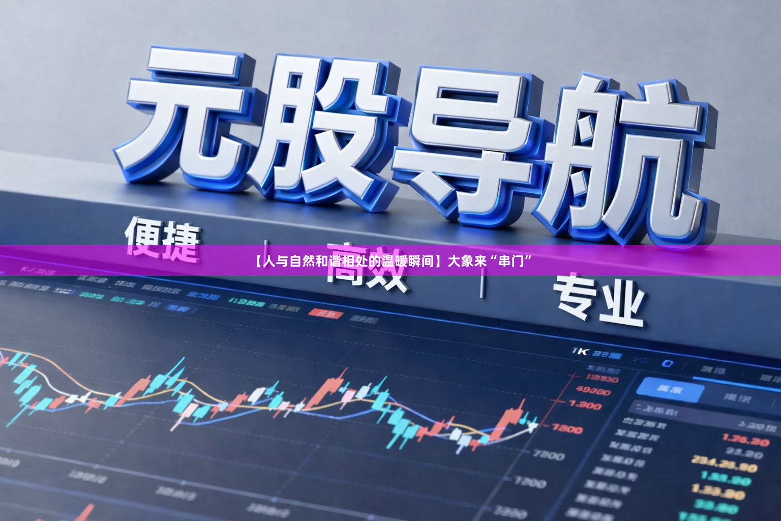 【人与自然和谐相处的温暖瞬间】大象来“串门”